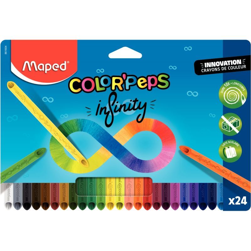 Achetez Pochette de 24 crayons de couleur Color'peps Infinity