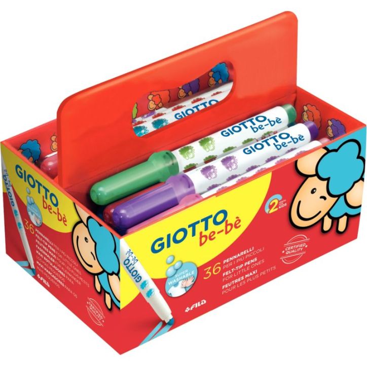 Boite de 36 feutres Maxi Bébé F461200 GIOTTO BEB GIOTTO
