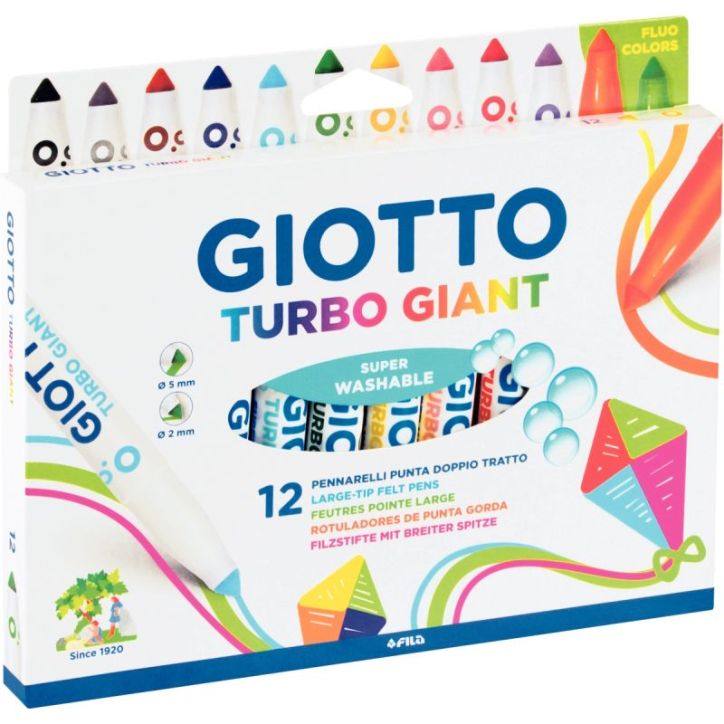 Etui de 12 feutres Giotto Turbo Giant F432000 GIOTTO
