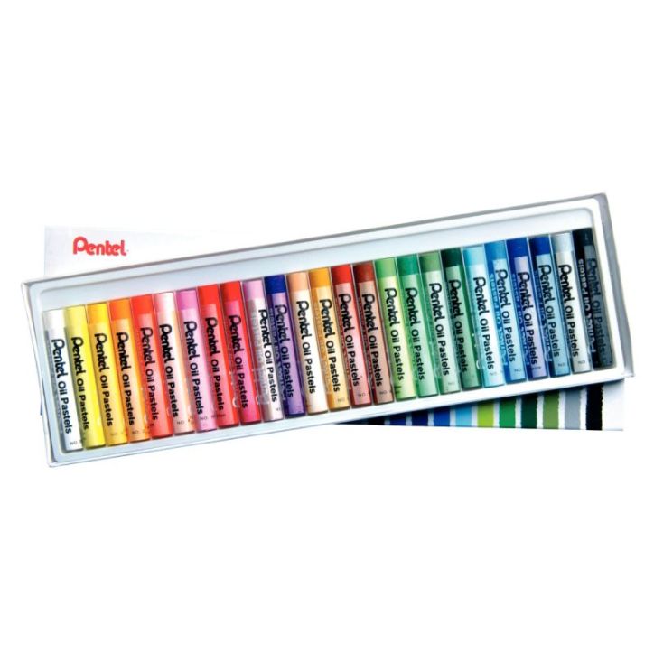 Boîte de 25 craies Pastel à l'huile diamètre 8mm PHN-25U PENTEL