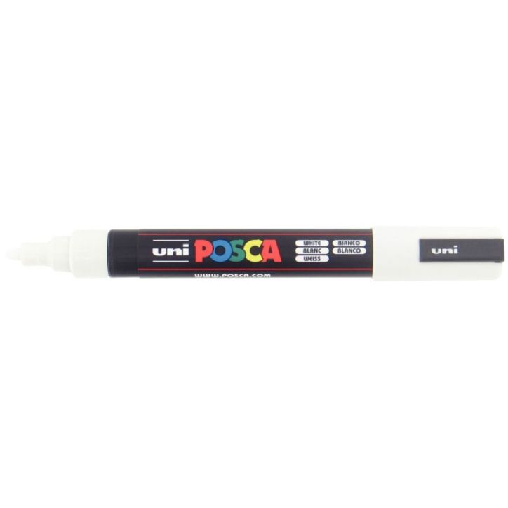 Marqueur pointe moyenne conique blanc PC5M BL POSCA UNIBALL