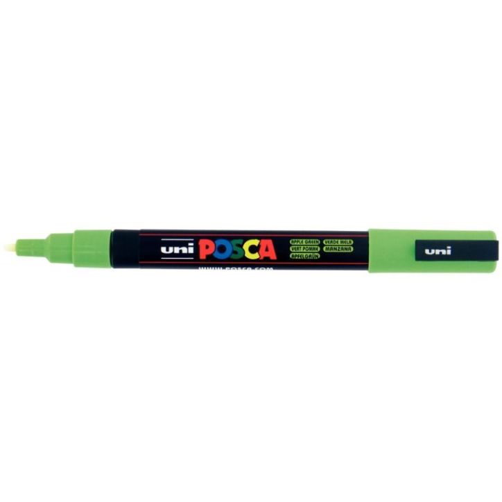 Marqueur pointe fine conique vert pomme PC3M VP POSCA UNIBALL
