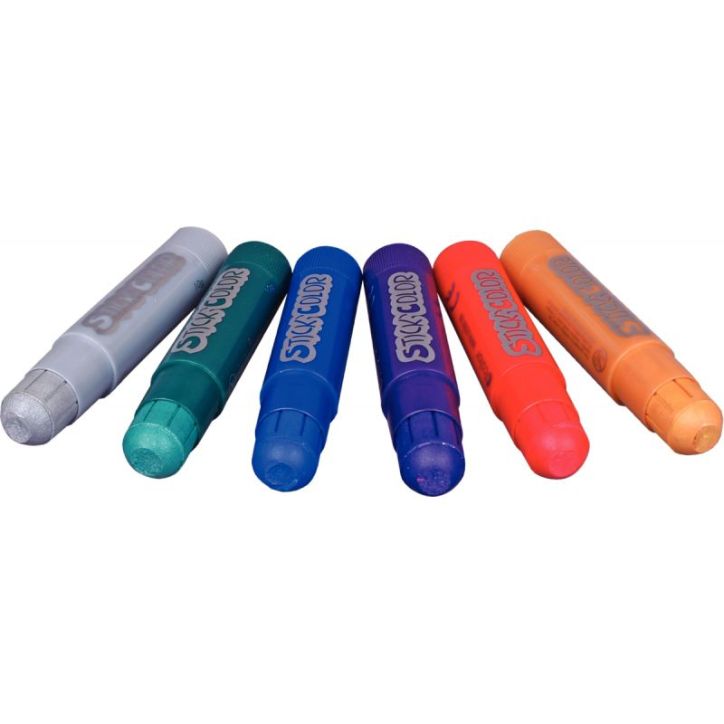 Boite de 6 sticks de gouache métal 1983