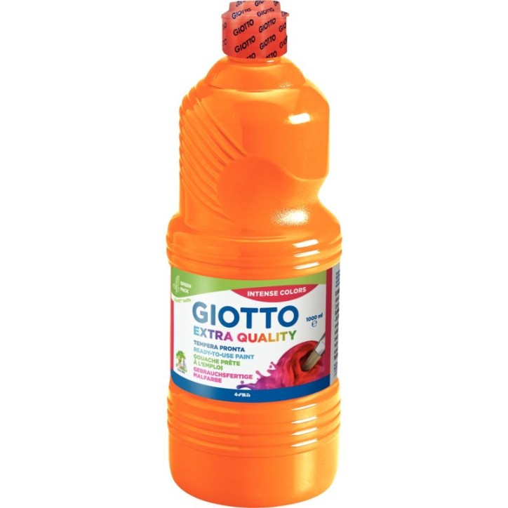 Flacon de 1L de gouache liquide GIOTTO orange F53340500 GIOTTO