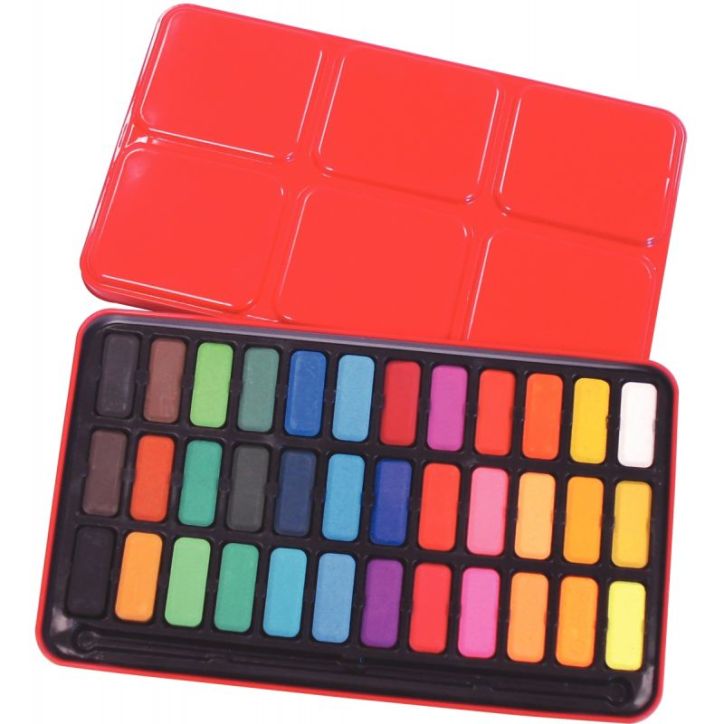 Boîte de 36 godets d'aquarelle Z1005