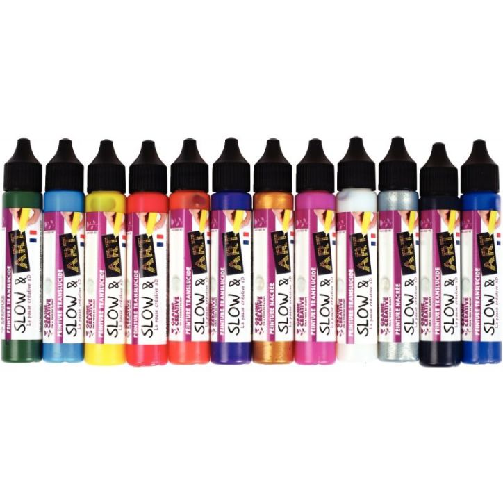 Lot de 12 crayons Slow & Art, coloris assortis 616382