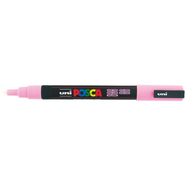 Marqueur pointe fine conique rose clair PC3M REC POSCA UNIBALL