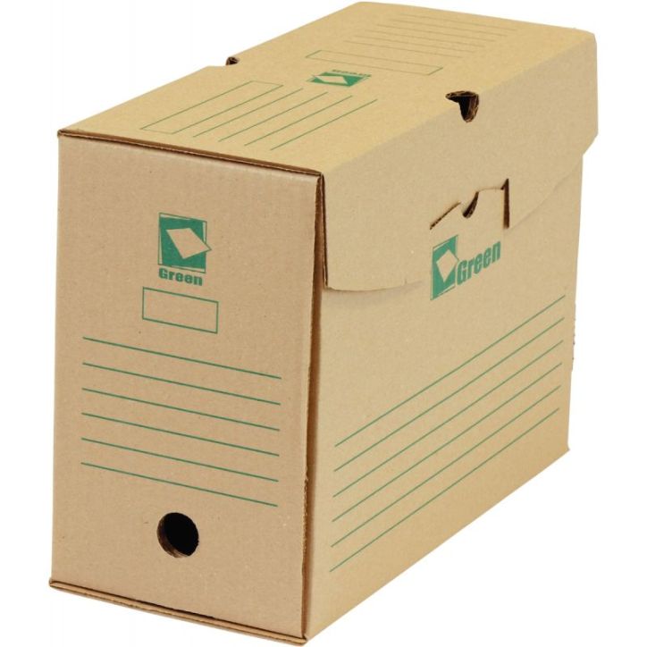 Paquet de 25 boîtes archives 34x25 dos de 15 GREEN 61894