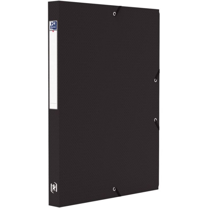 OXFORD Boîte de classement MEMPHIS 24x32cm, en polypropylène 7/10e. Dos 2,5cm. Coloris Noir