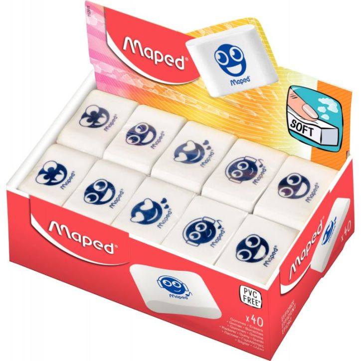 Boîte de 40 gommes assorties 112911 MAPED