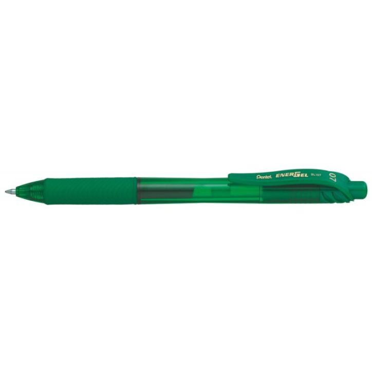 Roller Energel BL107 pointe 0,7mm rétractable vert BL107-DX PENTEL