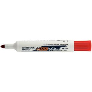 BIC Velleda 1711 Feutres pour Tableau Blanc Effaçables à Sec à Pointe Conique Moyenne - Rouge BIC Velleda 1711 Feutres pour Tableau Blanc Effaçables à Sec à Pointe Conique Moyenne - Rouge