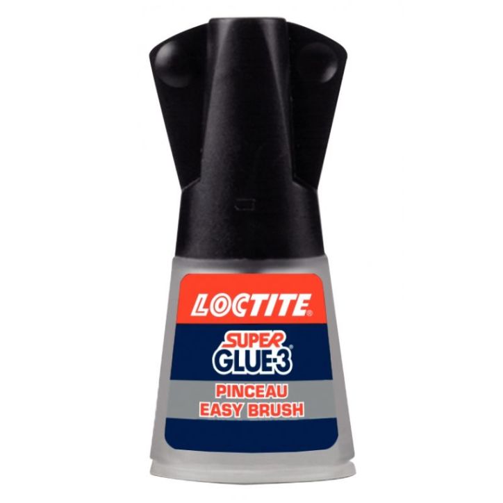 Flacon de colle liquide SUPER GLUE 3 avec pinceau 9H 2608007 LOCTITE HENKEL