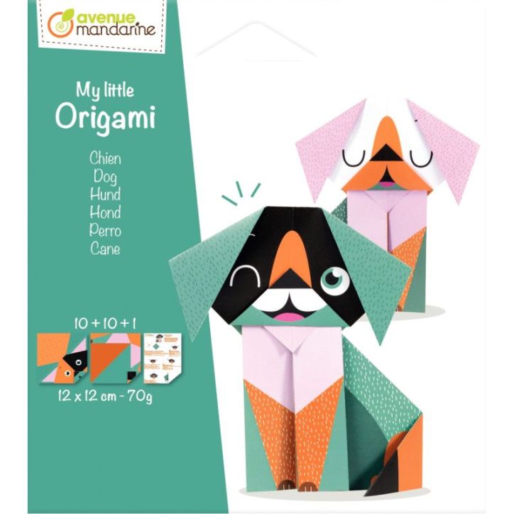 Pochette de 20 feuilles origami little chien OR509C