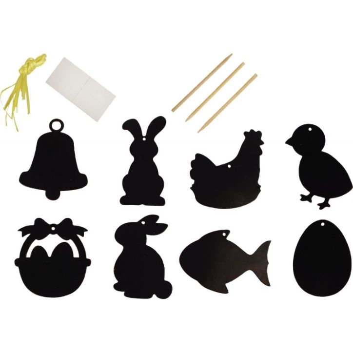 Sachet de 26 formes de Pâques à gratter MAJ8171