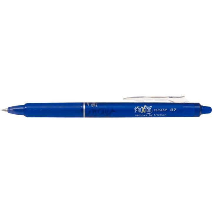 PILOT Stylo Roller FriXion Clicker rétractable, pointe moyenne Bleu