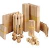 Méga pack de construction en bois, 450 pièces 7543